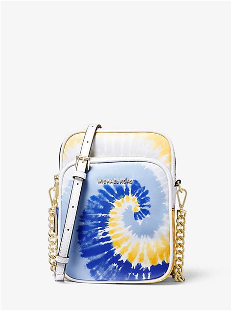 michael kors blue tie dye bag|Jet Set Medium Tie Dye Smartphone Crossbody Bag .